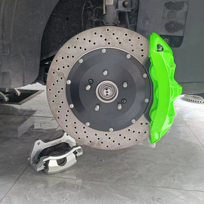 Monoblock Kia K5 Remklauw 6 Zuiger Remklauwen Groene Kleur