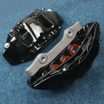 8N gewijzigde Zwarte 6 Pot Audi Calipers For Car Brakes 18 tot 21 Duim Wiel