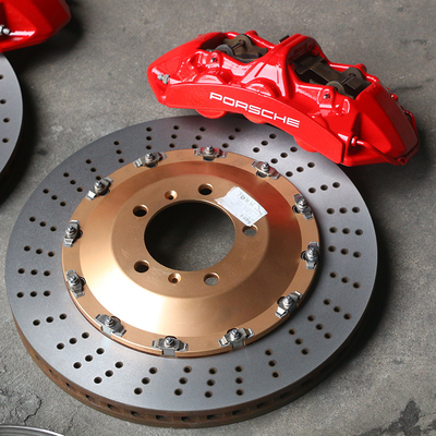 Porsche auto remklauwen upgrades naar GT6 6 POT rode remklauw verbeteren remkracht