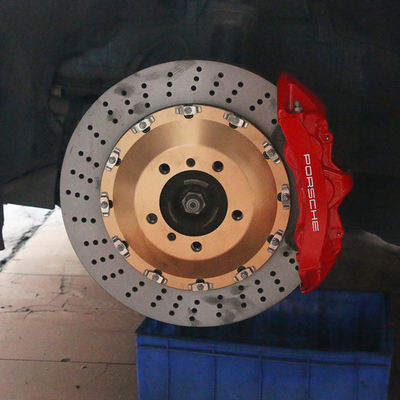 Porsche auto remklauwen upgrades naar GT6 6 POT rode remklauw verbeteren remkracht