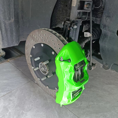 Monoblock Kia K5 Remklauw 6 Zuiger Remklauwen Groene Kleur