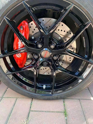 Gerenoveerde de Rembeugels 330MM van AP9200 BMW Schijven Blauwe Zwarte Kleur