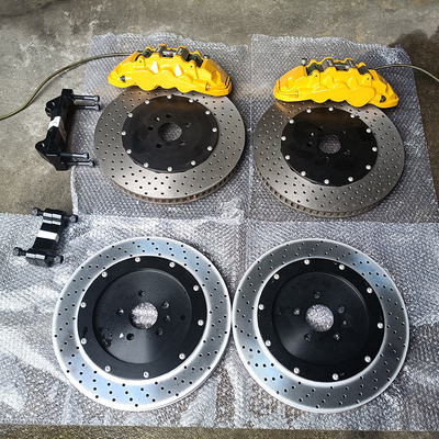 Gele Geschilderde Kleur BMW 740 Li Car Brake Calipers 380MM Grote Rotoren