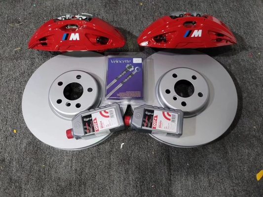 Fit Voor BMW X3 MP 4Pot Remklauw Kits Rode Kleur 374 MM Schijven Vervangende Pads